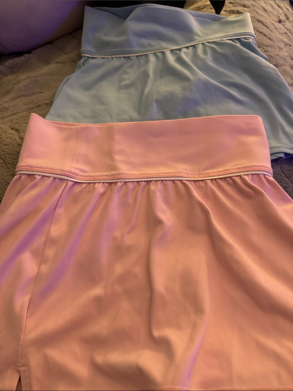 all in motion Pink and Light Blue Girls' Skorts - 2 Pack